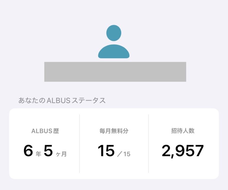 アルバスの招待人数